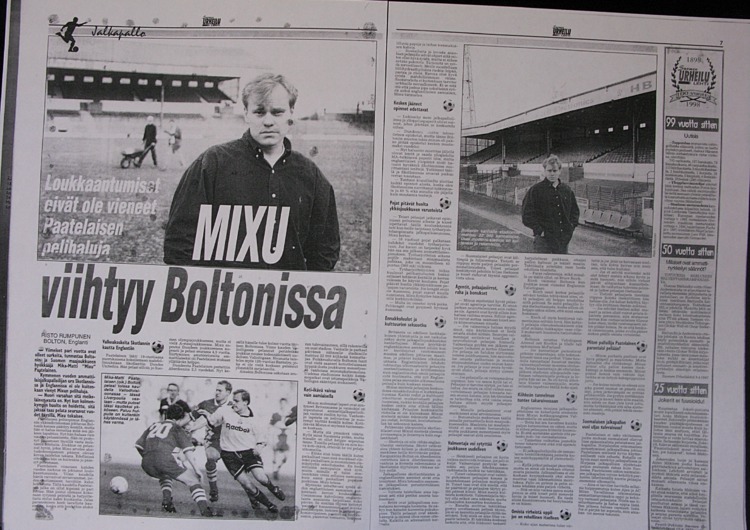 11 Mixu enjoys playing in Bolton Finnish Sports Magazine