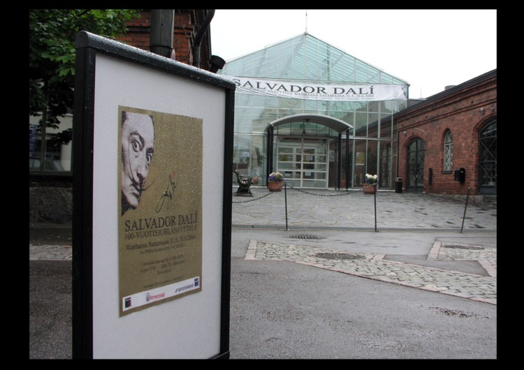 45 Art exhibition closed down (Salvador Dali 100 Anniversary Wanha Satama - Old Harbour Helsinki) 